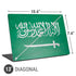 Saudi Arabia Flag Distressed Universal Laptop 13in (10.6 x 7.6in) Skin